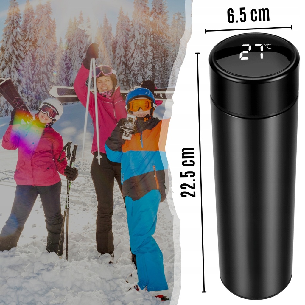 KUBEK TERMICZNY TERMOS LED 500ml NA KAWĘ HERBATĘ DOTYKOWY DO SAMOCHODU PRO EAN (GTIN) 5906700041921
